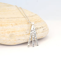 "As you start to walk out on the way, the way appears." -Rumi Quote necklace - Chocolate and Steel