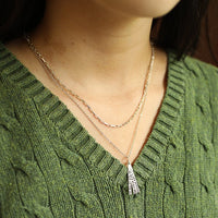 "As you start to walk out on the way, the way appears." -Rumi Quote necklace - Chocolate and Steel