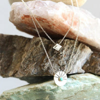 Aytan Round Necklace - Chocolate and Steel