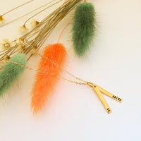 "Be Brave" Long Bar Quote - Chocolate and Steel