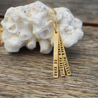 "Be Kind Whenever Possible, It's Always Possible" -Dalai Lama Quote Necklace - Chocolate and Steel