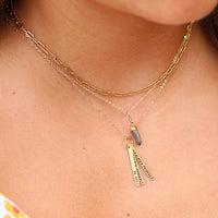 "Be Kind Whenever Possible, It's Always Possible" -Dalai Lama Quote Necklace - Chocolate and Steel