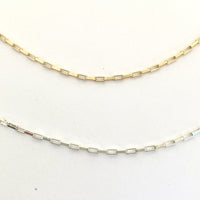 Box Layering Chain, medium weight - Chocolate and Steel