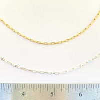 Box Layering Chain, medium weight - Chocolate and Steel