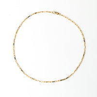 Box Layering Chain, medium weight - Chocolate and Steel