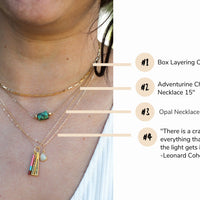 Box Layering Chain, medium weight - Chocolate and Steel