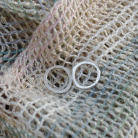 Couric Circle Studs - Chocolate and Steel