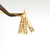 "Do not go where the path may lead, go instead where there is no path and leave a trail” -Ralph Waldo Emerson Quote Necklace - Chocolate and Steel