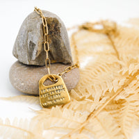 Eleanor Roosevelt Rune Necklace "Do what you feel in your heart to be right, for you'll be criticized anyway." - Chocolate and Steel