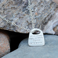 Eleanor Roosevelt Rune Necklace "Do what you feel in your heart to be right, for you'll be criticized anyway." - Chocolate and Steel