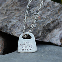 Eleanor Roosevelt Rune Necklace "Do what you feel in your heart to be right, for you'll be criticized anyway." - Chocolate and Steel