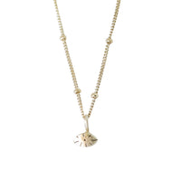 Evil Eye Tiny Necklace - Chocolate and Steel