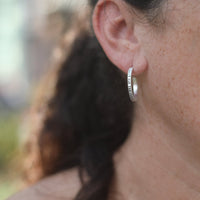 Faye Quote Hoops - RBG, Nevertheless she persisted and more - Chocolate and Steel