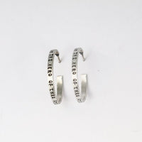 Faye Quote Hoops - RBG, Nevertheless she persisted and more - Chocolate and Steel