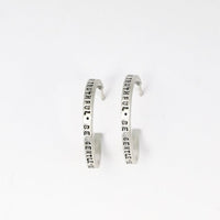 Faye Quote Hoops - RBG, Nevertheless she persisted and more - Chocolate and Steel