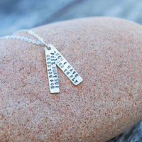 "Feet, What Do I Need You For When I Have Wings to Fly." -Frida Kahlo quote necklace - Chocolate and Steel