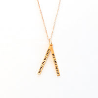 "Fight for the things you care about" -Ruth Bader Ginsburg quote necklace - Chocolate and Steel