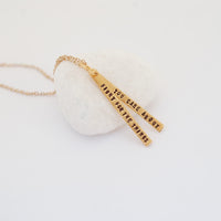 "Fight for the things you care about" -Ruth Bader Ginsburg quote necklace - Chocolate and Steel