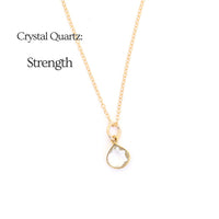 Gemstone Drop Necklaces - Chocolate and Steel