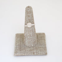 Gemstone Stacking Rings - Opal, Chrysoprase, Lapis, Malachite or Moonstone - Chocolate and Steel