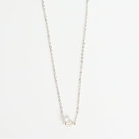 Herkimer Diamond Choker - Chocolate and Steel