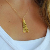 "I am no longer accepting the things I cannot change. I am changing the things I cannot accept." -Angela Davis Quote Necklace - Chocolate and Steel