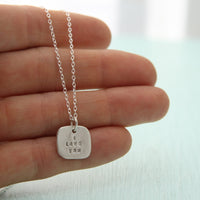 "I love you" square quote - Chocolate and Steel