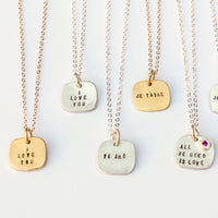 "I love you" square quote - Chocolate and Steel