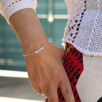 Intention Mantra Bracelets - Chocolate and Steel