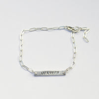 Intention Mantra Bracelets - Chocolate and Steel