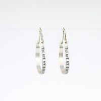 Julia Quote Hook Hoops - RBG, Nevertheless she persisted and more - Chocolate and Steel