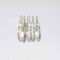 Julia Quote Hook Hoops - RBG, Nevertheless she persisted and more - Chocolate and Steel