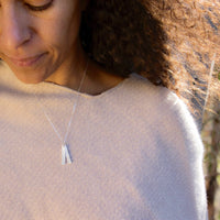 "Life is a balance of holding on and letting go" -Rumi Quote Necklace - Chocolate and Steel