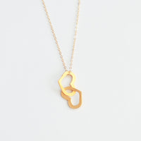Lucinda Heart Necklace - Single or Double - Chocolate and Steel