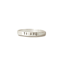 Message Stacking Rings - Love Edition - Chocolate and Steel