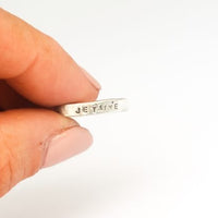 Message Stacking Rings - Love Edition - Chocolate and Steel