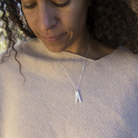 "Never Doubt That a Small Group of Thoughtful, Committed Citizens Can Change the World" -Margaret Mead Quote Necklace - Chocolate and Steel