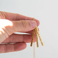 "Never Doubt That a Small Group of Thoughtful, Committed Citizens Can Change the World" -Margaret Mead Quote Necklace - Chocolate and Steel