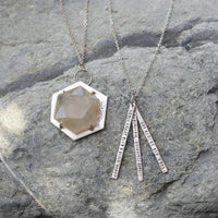 "Never Doubt That a Small Group of Thoughtful, Committed Citizens Can Change the World" -Margaret Mead Quote Necklace - Chocolate and Steel