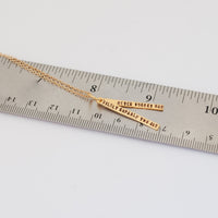 "Never forget how wildly capable you are" quote necklace - Chocolate and Steel