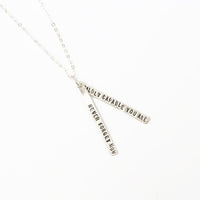 "Never forget how wildly capable you are" quote necklace - Chocolate and Steel