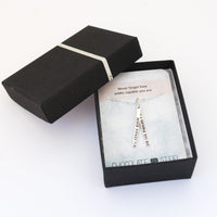 "Never forget how wildly capable you are" quote necklace - Chocolate and Steel