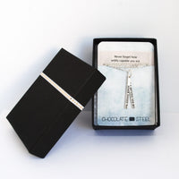 "Never forget how wildly capable you are" quote necklace - Chocolate and Steel
