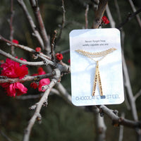 "Never forget how wildly capable you are" quote necklace - Chocolate and Steel