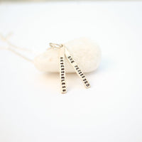 "Nevertheless She Persisted" quote necklace - Chocolate and Steel