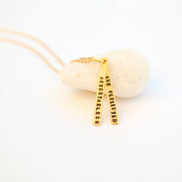 "Nevertheless She Persisted" quote necklace - Chocolate and Steel