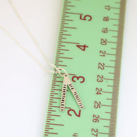 "Nevertheless She Persisted" quote necklace - Chocolate and Steel