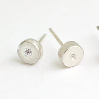 Nova Studs - Chocolate and Steel