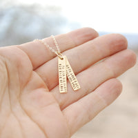 "Of All The Paths You Take in Life, Make Sure a Few of Them Are Dirt" -John Muir Quote Necklace - Chocolate and Steel