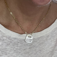 Oscar Wilde Rune Quote Necklace "With freedom, flowers, books, and the moon, who could not be perfectly happy?" - Chocolate and Steel